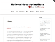 Tablet Screenshot of nationalsecurityinstitute.org